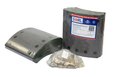 Накладка тормозная, к-т 8шт+заклепки 72шт 360x200 STD BPW SORL (HM5722AB)